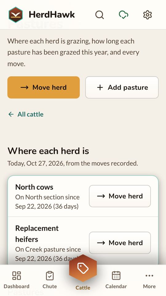 Pastures, Daylight theme.